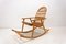 Rocking Chair Mid-Century en Osier, Tchécoslovaquie, 1970s 8