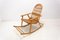 Mid-Century Wicker Rocking Chair, Czechoslovakia, 1970s 9