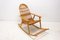 Mid-Century Wicker Rocking Chair, Czechoslovakia, 1970s 5