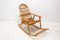 Mid-Century Wicker Rocking Chair, Czechoslovakia, 1970s, Image 5
