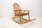 Mid-Century Wicker Rocking Chair, Czechoslovakia, 1970s 4