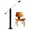 Black Floor Lamp from Swiss Baltensweiler, 1960s, Image 2