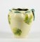 Italienische Farbige Keramik Vase mit Kordel Dekoration von Rometti 3