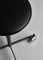 Scandinavian Modern Steel & Leather Swivel Working Stool attributed to Kevi, Denmark, 1960s, Image 4