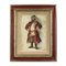 Theatrical Costume Sketch of Russian Merchant, 17th Century, Gouache on Cardboard, Framed 2
