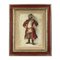 Theatrical Costume Sketch of Russian Merchant, 17th Century, Gouache on Cardboard, Framed, Image 2