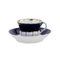 Porcelain Tea Cup & Saucer from I.E. Kuznetsov, Set of 2 2