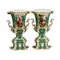 Rocaille Vases with Gallant Scenes, Set of 2 1