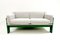 Grün lackiertes Mid-Century Zwei-Sitzer Sofa aus Holz von Saporiti, Italien, 1960er 4
