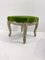 Louis XV Green Velvet Stool, Belgium, Image 6