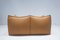 Mid-Century Modern Cognac Leather Bambole Sofa by Mario Bellini for B&B Italia, 1970s, Image 6