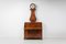 Antique Swedish Veneered Elm Clock Cabinet, Image 2