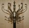 Antique Victorian Brass Coat and Hat Rack, 1900 7