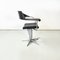 Sedia da barbiere Techno moderna attribuita a Philippe Starck Maleletti per Tecno, Italia, anni '90, Immagine 3