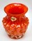 Deutsche Bark Vase in Orange, 1970er 6