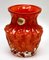 German Bark Vase in Orange, 1970s 3