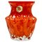 Deutsche Bark Vase in Orange, 1970er 1