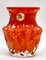 Deutsche Bark Vase in Orange, 1970er 2