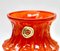 German Bark Vase in Orange, 1970s 5