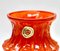 German Bark Vase in Orange, 1970s, Image 5