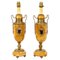 19th Century French Ormolu Mounted Siena Marble Table Lamps, Set of 2 1