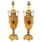 19th Century French Ormolu Mounted Siena Marble Table Lamps, Set of 2, Image 1