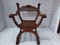 19th Century Renaissance Gothic Carved Walnut Chair, Italy 1
