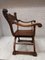 Gotischer Renaissance Stuhl aus geschnitztem Nussholz, 19. Jh., Italien 3