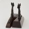 Cubisant Foxes Bronze Bookends by Henri Payen, 1930, Set of 2 3