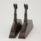 Cubisant Foxes Bronze Bookends by Henri Payen, 1930, Set of 2 5