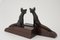 Cubisant Foxes Bronze Bookends by Henri Payen, 1930, Set of 2 4