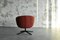 Monsac Swivel Chair in Red 4