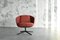Monsac Swivel Chair in Red 1