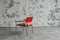 Vintage Sessel aus rotem Leder 3