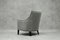 Fauteuil Vintage en Tissu Gris 2