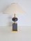 Lámpara de mesa Regency vintage de latón de Le Dauphin, años 70, Imagen 1