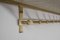 Mid-Century Modern Brass and Perforated Metal Coat Rack, Italy, 1950s, Image 6
