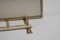 Mid-Century Modern Brass and Perforated Metal Coat Rack, Italy, 1950s, Image 8