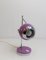 Lampe de Bureau Eyeball Violette attribuée à Pierre Disderot, 1970s 12
