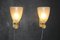 Pulegoso Wandlampen aus Muranoglas mit Glitzer- und Goldblasen im Stil von Barovier, 2000, 2er Set 9