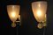 Pulegoso Wandlampen aus Muranoglas mit Glitzer- und Goldblasen im Stil von Barovier, 2000, 2er Set 10