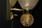 Pulegoso Wandlampen aus Muranoglas mit Glitzer- und Goldblasen im Stil von Barovier, 2000, 2er Set 12