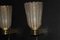 Barovier Style Murano Pulegoso Gold Glass Wall Lights with Gold Glitter Inclusions, 1990, Set of 2, Image 5