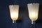 Barovier Stil Murano Pulegoso Wandlampen aus goldenem Glas mit goldenen Glitzereinschlüssen, 1990, 2er Set 10