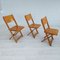 Danish Plywood Folding Chairs, 1960s, Set of 3 1