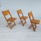 Danish Plywood Folding Chairs, 1960s, Set of 3, Image 1