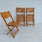 Danish Plywood Folding Chairs, 1960s, Set of 3 7