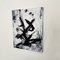 Felix Bachmann, Abstrakte Komposition in Schwarz und Weiß, 2022, Acryl auf Leinwand 3