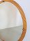 Large Vintage Danish Round Teak Mirror, 1960s 3