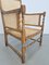 Handmade Bobbin Armchair in Oak & Cane, France, 1930s 10